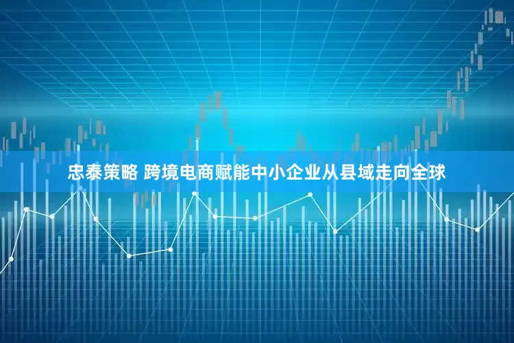 忠泰策略 跨境电商赋能中小企业从县域走向全球